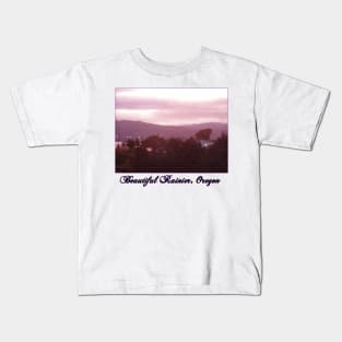 Sunrise Over the Columbia River #9 Kids T-Shirt